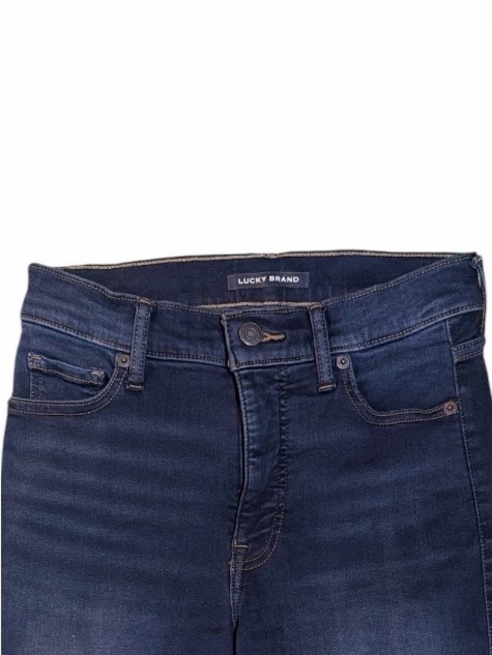 Lucky Brand Uni High Rise Bootcut Jeans Dark Wash Size 2 / 25-26 Regular NWOT - Picture 2 of 9